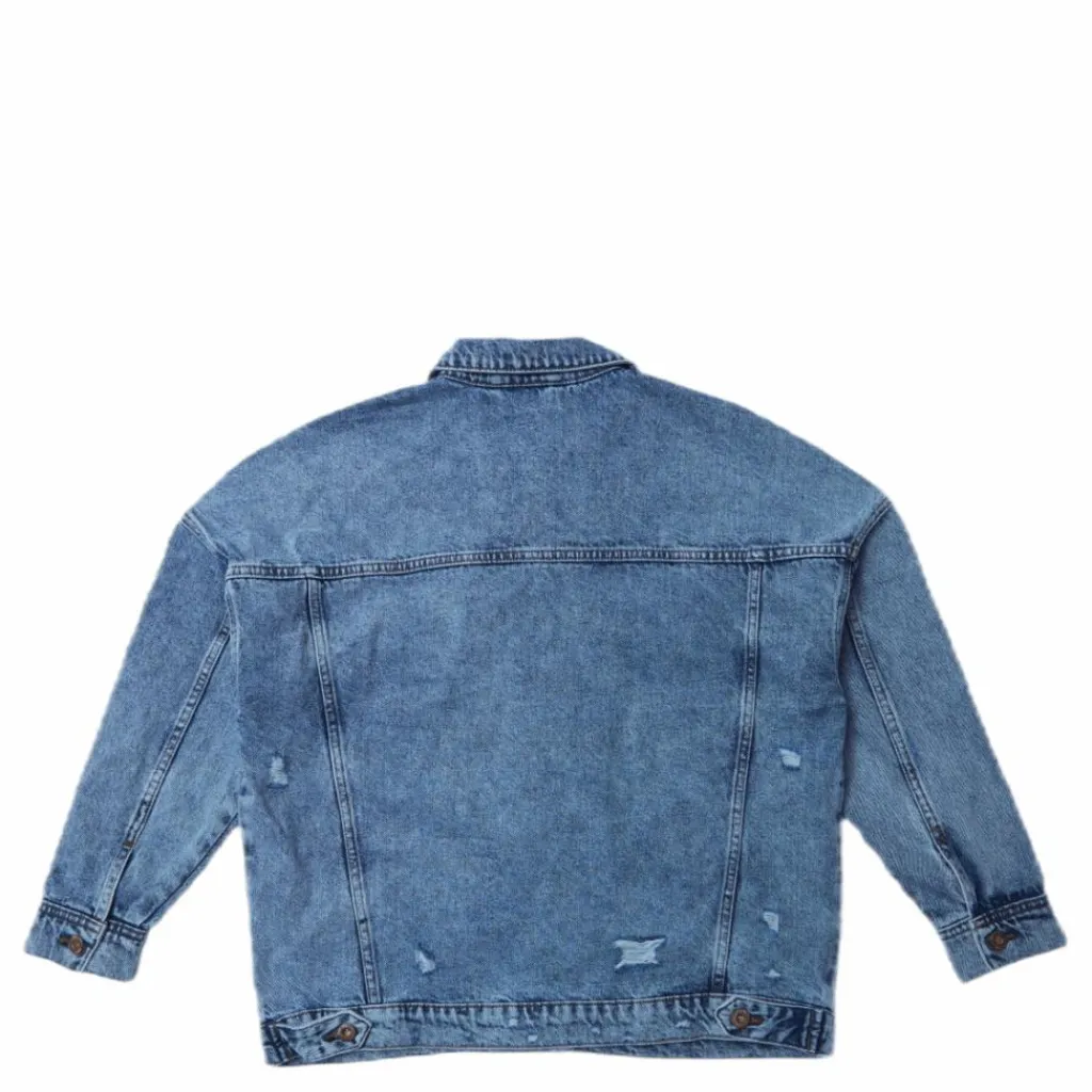 Safe Life Ls Oversze Jcket Blue*Only Discount