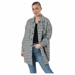 Only Sally Boucle Shacket Cc Otw White Vit Outlet