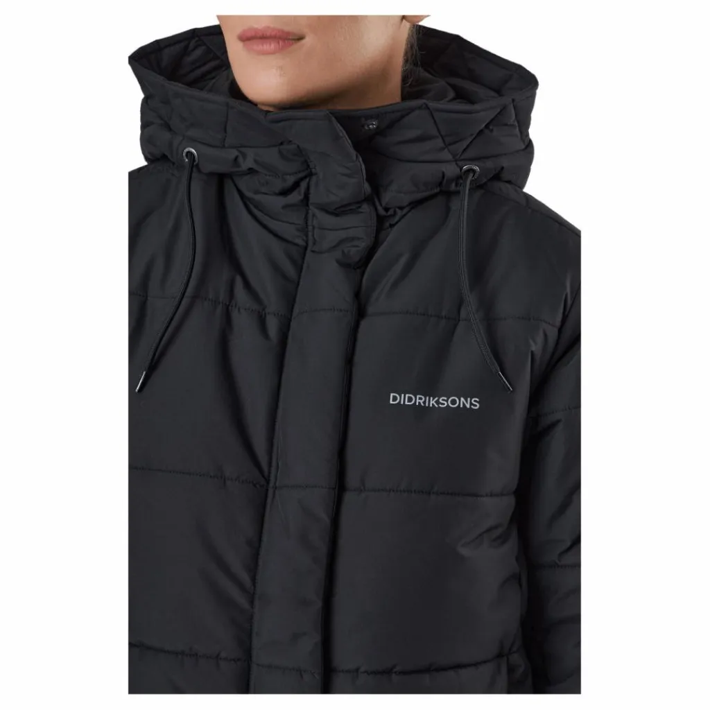 Didriksons Sandra Wns Parka Black Svart Online