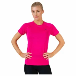 ASICS Seamless SS Texture Pink Rosa