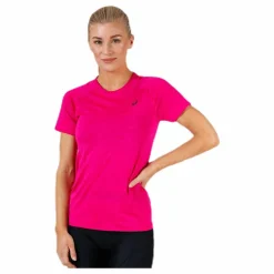 ASICS Seamless SS Texture Pink Rosa
