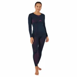 Odlo Set Long Fundamentals Performa Dark Sapphire - Beetroot Purpl Blå Sale