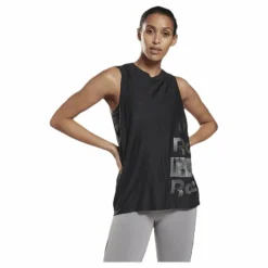 SH Gaphic Muscle Tank Black*Reebok Discount