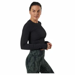 Shiny Rib Long Sleeve Black*Casall New