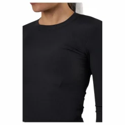 Shiny Rib Long Sleeve Black*Casall New