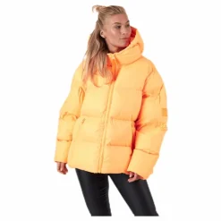 Svea Short Padded Hood Jacket Orange