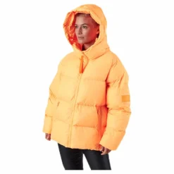 Svea Short Padded Hood Jacket Orange