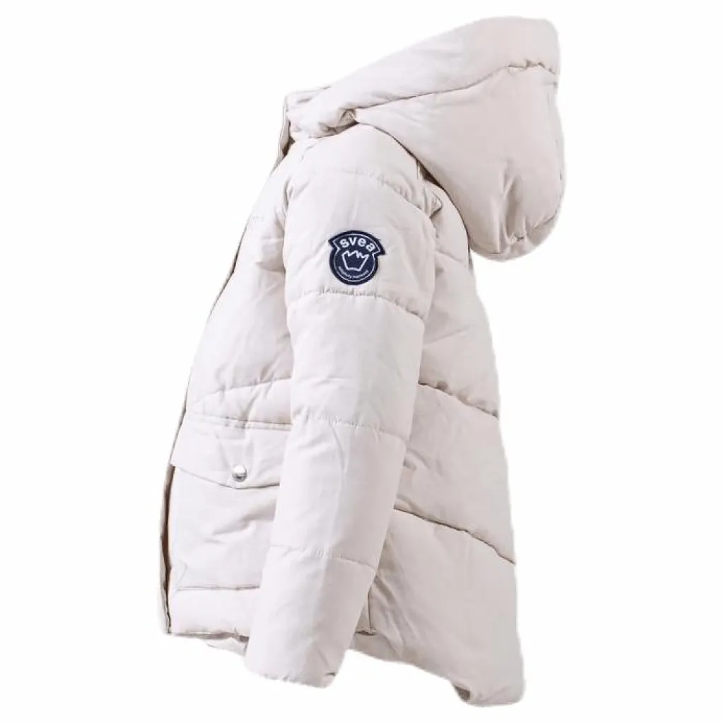 Svea Short Padded Junior Jacket White Vit New