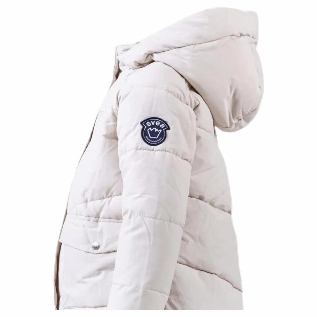 Svea Short Padded Junior Jacket White Vit New