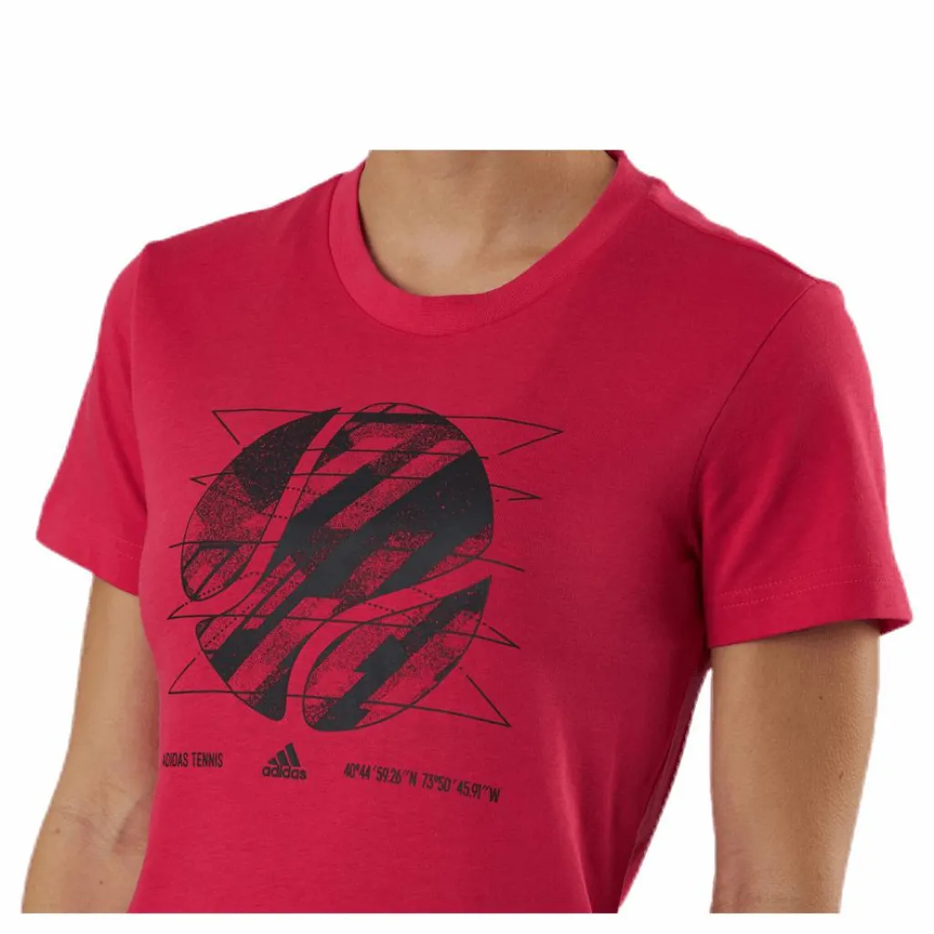 Short Sleeve Tee US Open Pink*adidas Tennis Sale