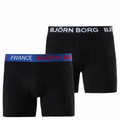 Björn Borg Shorts Sammy France 2-pack Black Svart Discount