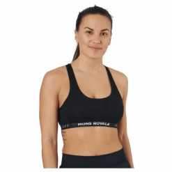 Mons Royale Sierra Sports Bra Black Svart Discount