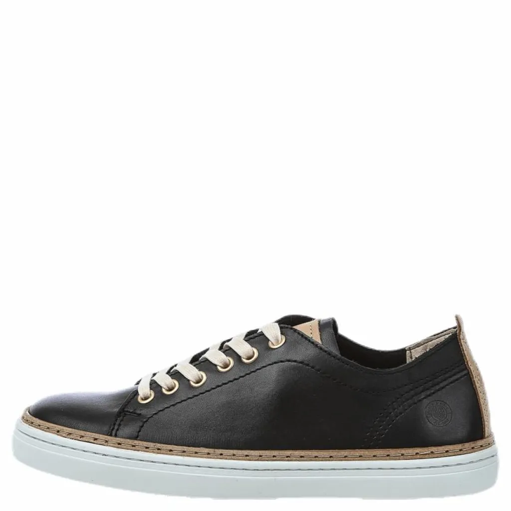 Sneaky Steve Silvermine Low Leather Black Svart Clearance