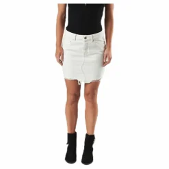 Only Sky Reg Skirt Raw Edge Dest.Bb Brun Discount
