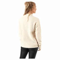 Skyla Ls O-Neck Wool Knit Grey*Pieces Sale
