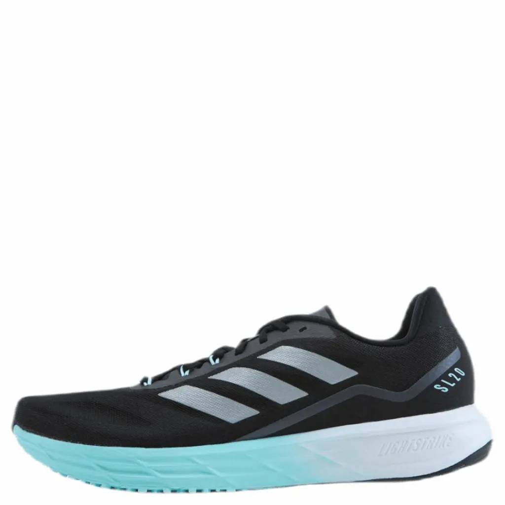 SL20 Shoes Core Black / Silver Metallic / Clear Aqua*adidas Clearance