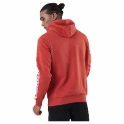 Umbro Sleeve Print Hoodie Red Röd Outlet
