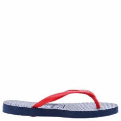 Havaianas Slim Logo Blue/Red Blå och Röd Online