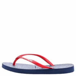 Havaianas Slim Logo Blue/Red Blå och Röd Online