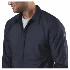 Salomon Snowshelter Insulated Shirt Blue Best