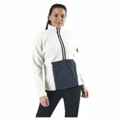 Salomon Snowshelter Teddy Half Zip White Vit Hot