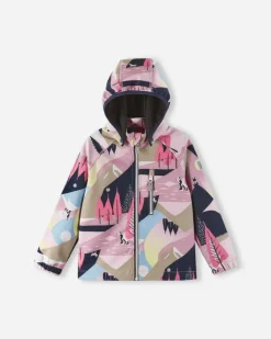 Reima Softshell Jacket Vantti Grey Pink Grey och Pink Sale