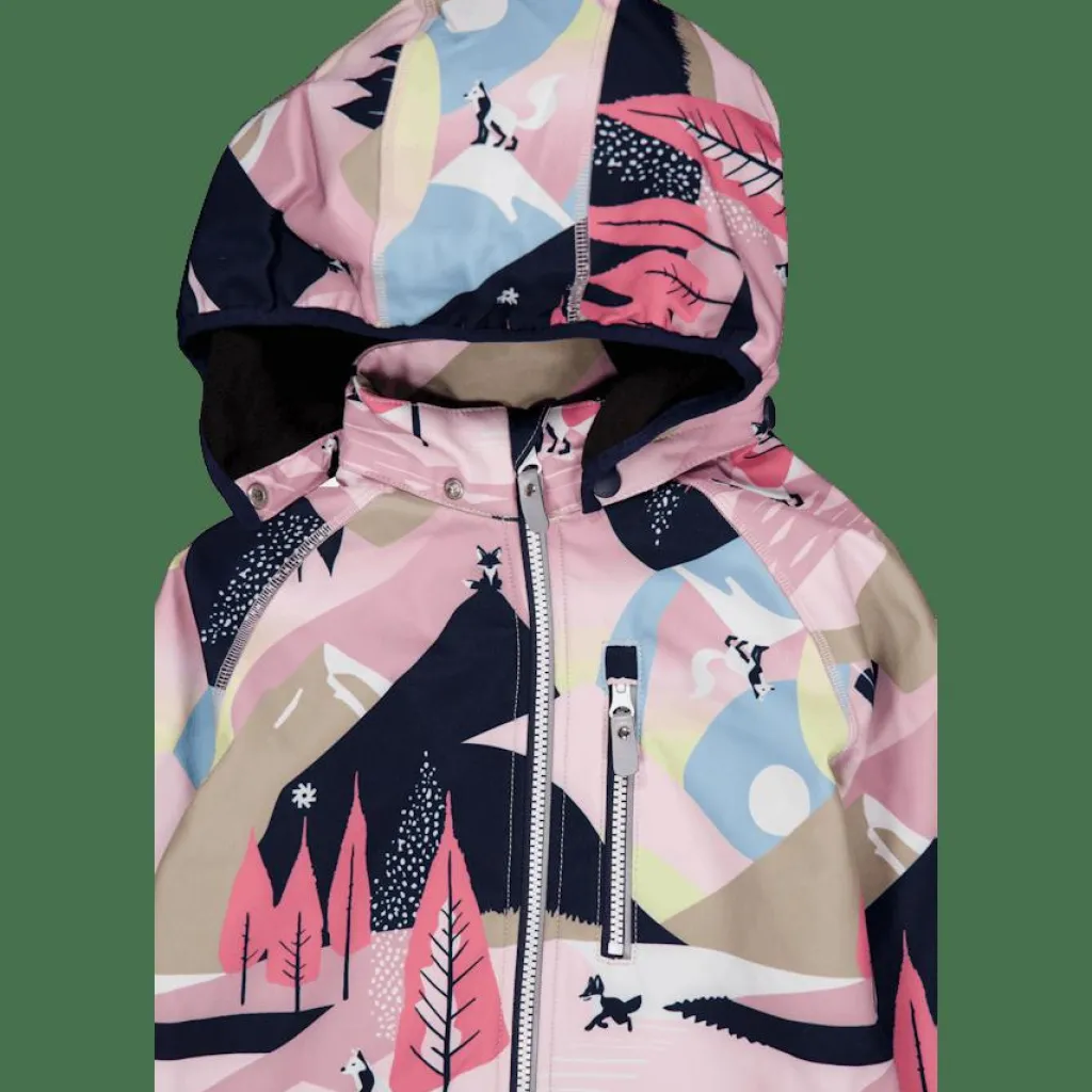 Reima Softshell Jacket Vantti Grey Pink Grey och Pink Sale
