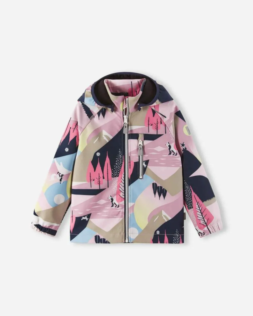 Reima Softshell Jacket Vantti Grey Pink Grey och Pink Sale