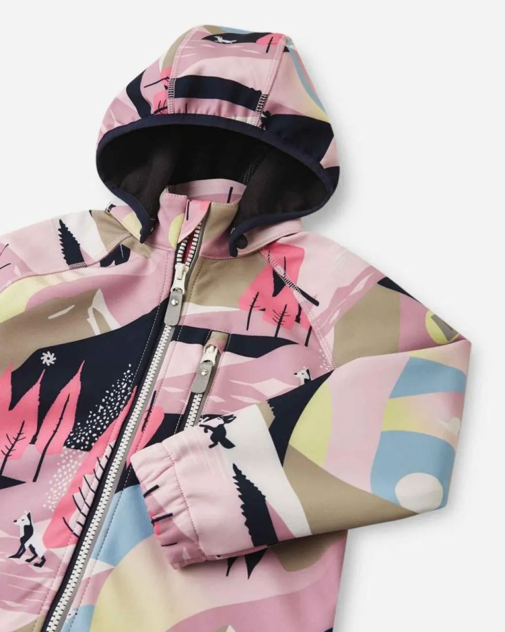 Reima Softshell Jacket Vantti Grey Pink Grey och Pink Sale