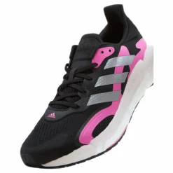 adidas SolarBoost 3 Shoes Core Black / Screaming Pink / Halo Silver Online