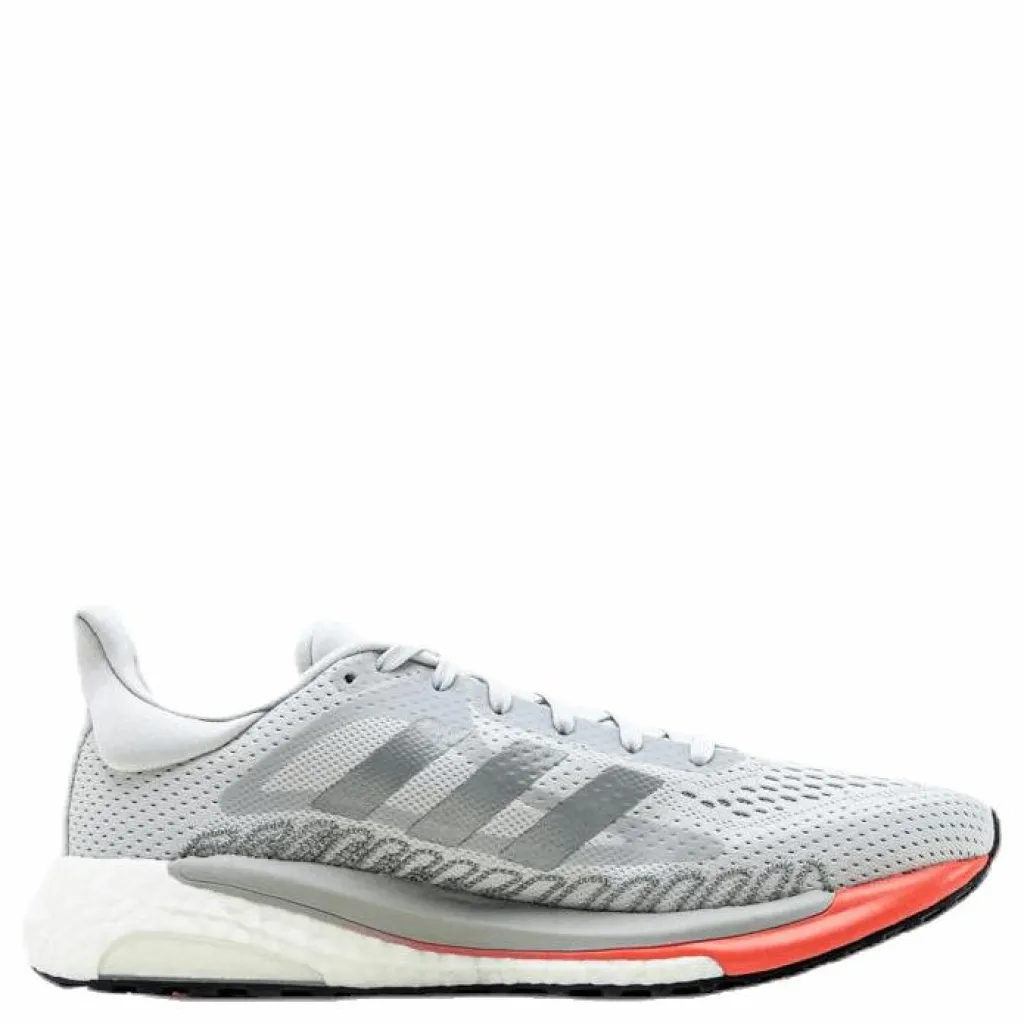 adidas SolarGlide 3 Shoes Dash Grey / Silver Metallic / Signal Pink / Coral Clearance