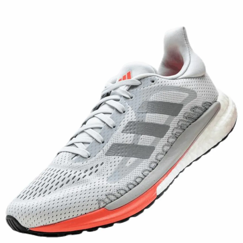 adidas SolarGlide 3 Shoes Dash Grey / Silver Metallic / Signal Pink / Coral Clearance