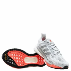 adidas SolarGlide 3 Shoes Dash Grey / Silver Metallic / Signal Pink / Coral Clearance
