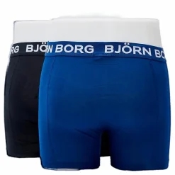 Björn Borg Solid Shorts 2-Pack Blå och Svart Clearance