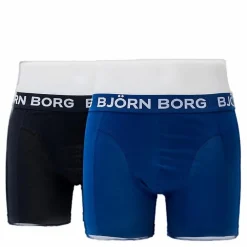 Björn Borg Solid Shorts 2-Pack Blå och Svart Clearance