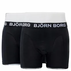 Björn Borg Solid Shorts 2-Pack Svart Discount