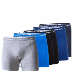 Björn Borg Solid Shorts 5-Pack Blue/Patterned Blå och Mönstrad Sale