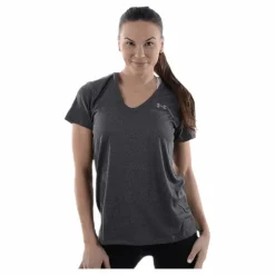 Under Armour Solid Tech SS Grey Grå Sale