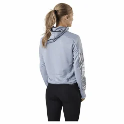 adidas Space Race Hoodie Women Halo Silver Grå
