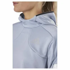 adidas Space Race Hoodie Women Halo Silver Grå