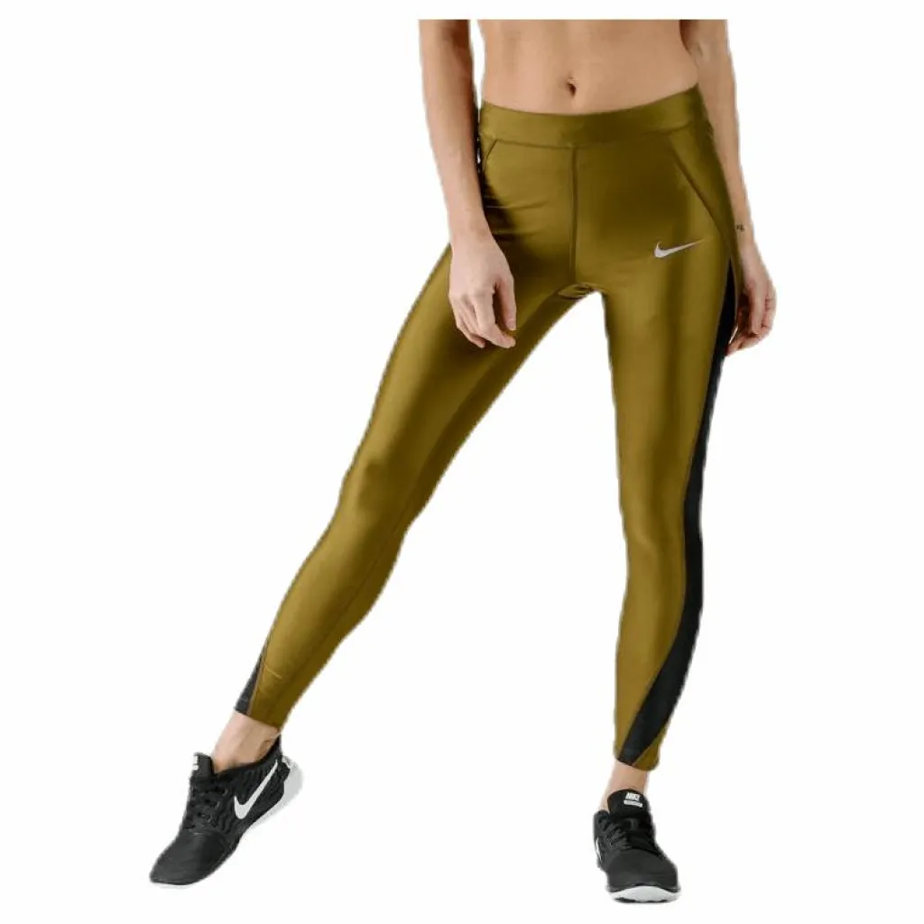 Speed Metallic 7/8 Tight Black/Green*Nike New