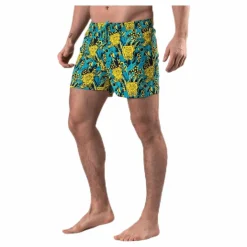 Happy Socks Sponge Bob Swim Shorts Blue/Yellow Blå och Gul