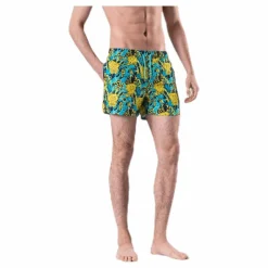 Happy Socks Sponge Bob Swim Shorts Blue/Yellow Blå och Gul