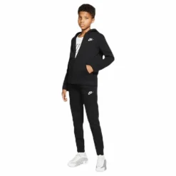Nike Sportswear Big Kids' (Boys') Tracksuit BLACK/BLACK/BLACK/WHITE Svart New