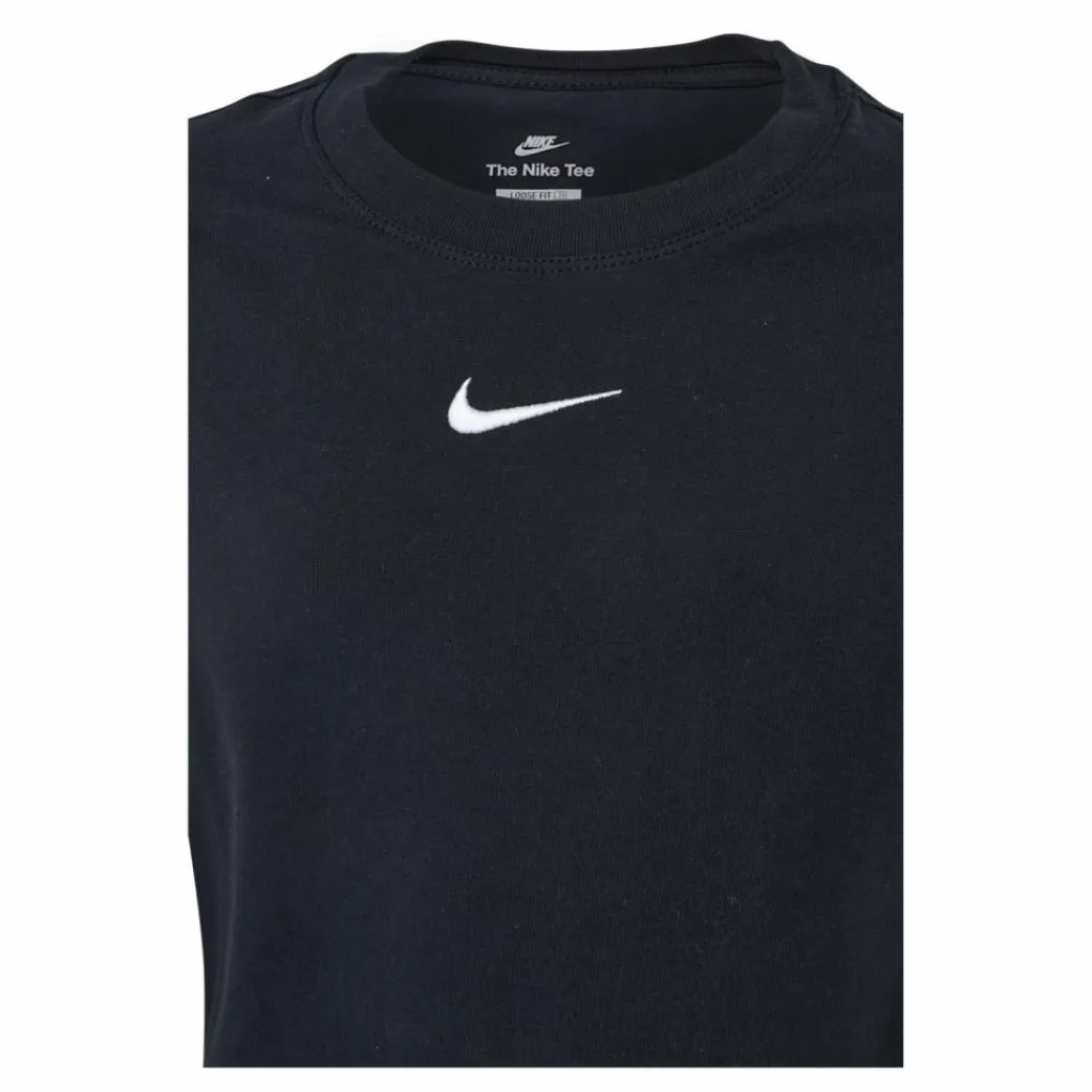 Nike Sportswear Big Kids' (Girls') T-Shirt BLACK/WHITE Svart och Vit Sale