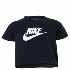 Nike Sportswear Big Kids' (Girls') Cropped T-Shirt BLACK New