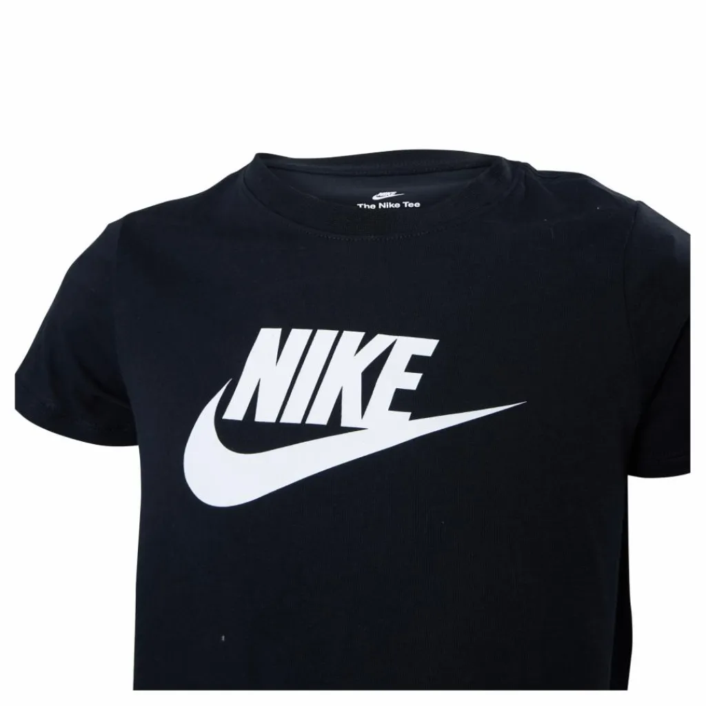 Nike Sportswear Big Kids' (Girls') Cropped T-Shirt BLACK New