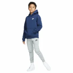 Sportswear Club Big Kids' Pullover Hoodie MIDNIGHT NAVY/WHITE*Nike New
