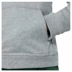 Sportswear Club Big Kids' Pullover Hoodie CARBON HEATHER/WHITE*Nike Sale