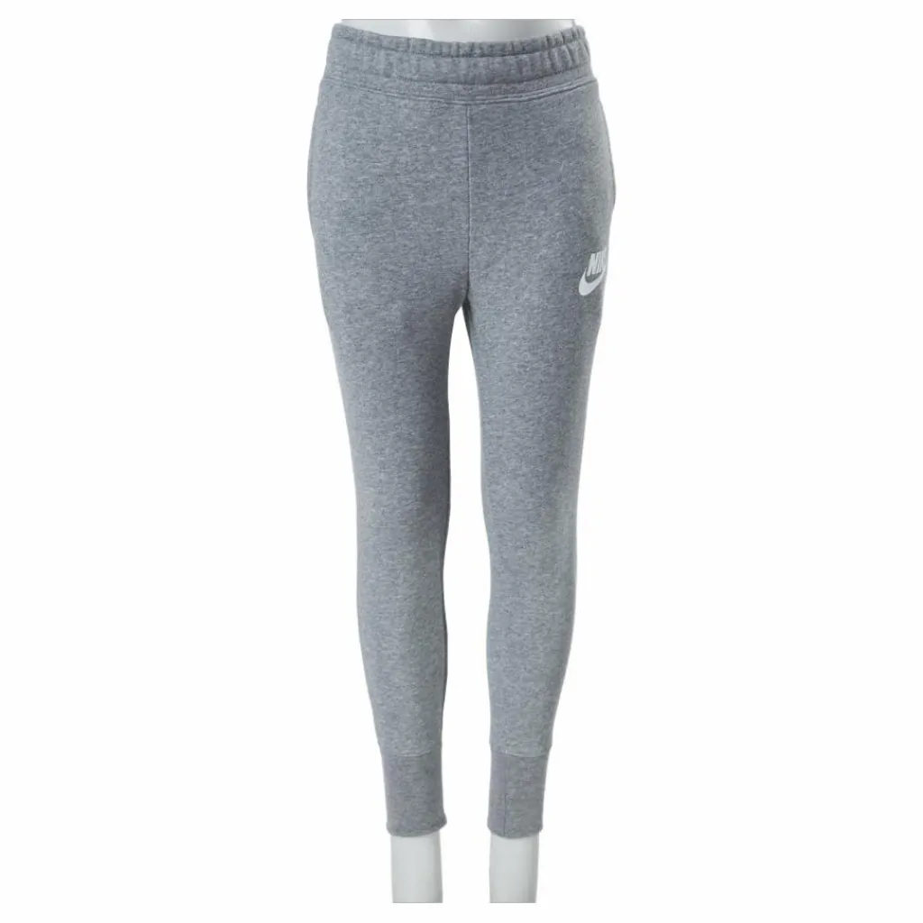 Sportswear Club Big Kids' (Girls') French Terry Pants CARBON HEATHER/WHITE*Nike Clearance